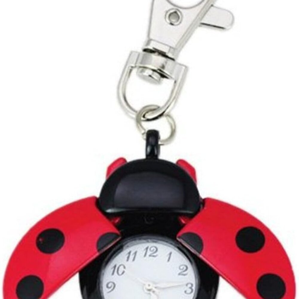New Absolute Fancy Ladybug Vintage Quartz Animal Keychain Pendant gift